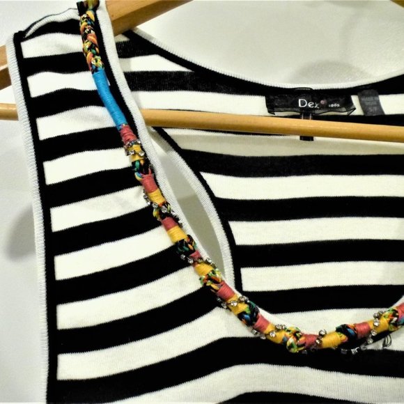 Nwt Dex Boho Necklace Scoop Neck Tank - Picture 5 of 11